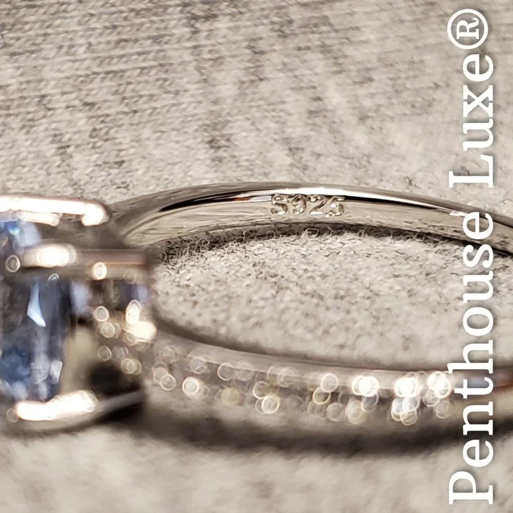 SOLID 925 Sterling Silver Sky Blue Topaz Ring